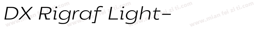 DX Rigraf Light字体转换